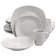 thumbnail image 2 of Gibson Porcelain 16 Pc Dinnerware Set Plates, Bowls, & Mugs, Pearl (2 Pack), 2 of 6