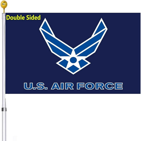 US Air Force Wings Military Flag Double Sided 2x3 Outdoor- United States USAF Wing Flags Blue Air Force Flags with 2 Brass Grommets for Outdoor Indoor Wall Truck