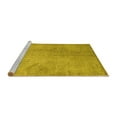 thumbnail image 2 of Ahgly Company Machine Washable Indoor Square Persian Yellow Traditional Area Rugs, 5' Square, 2 of 4
