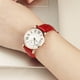 thumbnail image 3 of Reloj de Pulsera Clásico Sanda para Mujer Analógico de Cuarzo con Correa de Cuero Roja, 3 of 8