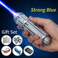 thumbnail image 1 of US Plug High Power Laser Pointer Blue Beam Pen 5 Head+Case+Battery+Charger+Goggles 5MW, 1 of 5