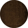 thumbnail image 1 of Ahgly Company Indoor Round Abstract Orange Modern Area Rugs, 7' Round, 1 of 4