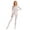 White, variant on Womens Oil Shiny Bodystocking Long Sleeve Full Body Jumpsuit Gymnastic Workout Leotard Bodysuit White M