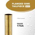 thumbnail image 4 of Highcraft 23184 Flanged Sink Tailpiece for Tubular Drain Applications, 1-1/2 in. x 18 in., 17GA Brass, 4 of 6