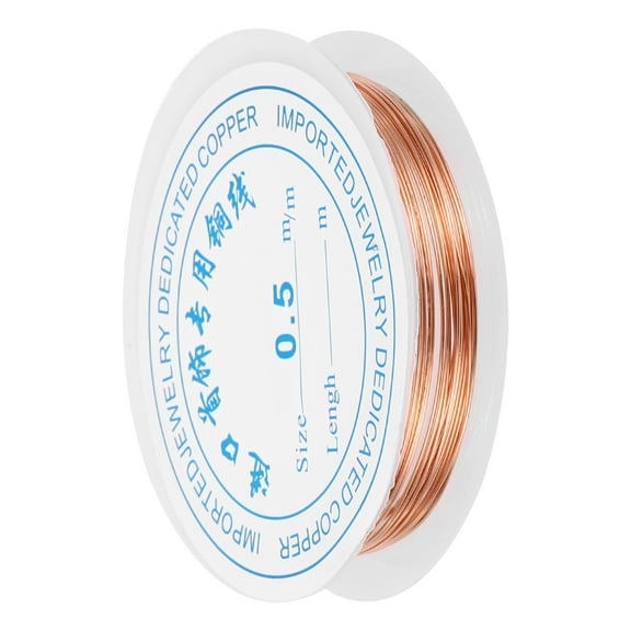 1pcs Craft Wire Beading Copper Wires for Jewelry Production(Red Bronze)-0.5mm