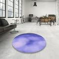 thumbnail image 4 of Ahgly Company Machine Washable Indoor Rectangle Transitional Purple Mimosa Purple Area Rugs, 2' x 4', 4 of 7
