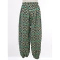 thumbnail image 5 of TTAO Kids Girls Summer Floral Printed Boho Harem Pants Boys High Waist Hippy Sports Athletic Pants Type C 11-12, 5 of 7