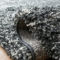 thumbnail image 3 of SAFAVIEH Hudson Shag Jaden Striped Area Rug, Dark Grey/Ivory, 4' x 6', 3 of 7
