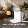 thumbnail image 3 of MF Studio 4-in-1 14000BTU ASHRAE Portable Air Conditioner with Heater, Cooler, Dehumidifier, Fan, Portable AC Unit with APP/Remote Control, Covers up to 700 Sq. Ft, 3 of 11