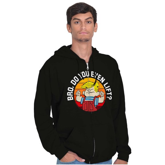 Dennis The Menace Do You Lift Bro Zip Up Hoodie Men's Women's Brisco Brands S