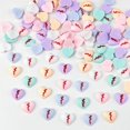 thumbnail image 1 of Colgantes para uñas Quezadyl, 150 unidades, resina, parte trasera plana, con forma de corazón, 1 of 7