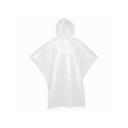 Totes Clear Single Use Emergency Poncho Set - 2 Pack