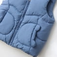 thumbnail image 7 of Eltusu Baby Boys Puffer Vests, Solid Color Hooded Thermal Windproof Winter Outerwear Blue Size 1-2 T, 7 of 7