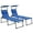 bleu, variante sur Outsunny Chaises Longues Pliantes 2 Pcs - Ensemble de 2, Bleu
