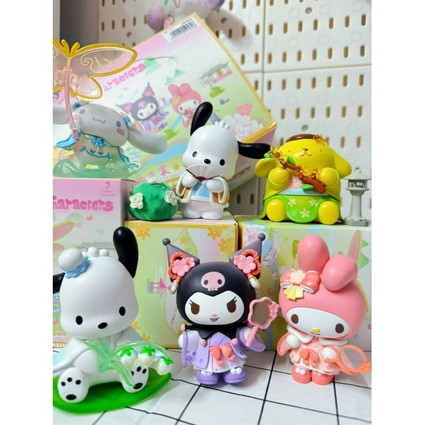 Sanrio New Rhyme Flower Blind Box Kawaii Kuromi Pochacco