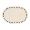 thumbnail image 3 of Wooden Bag Base for DIY Knitting and Crochet, Round Hollow Board with Pre-Drilled Holes, Craft Accessory for Handmade Crochet Bags, 15x10cm, 3 of 4