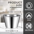 thumbnail image 2 of Potchen 60 Pcs Stainless Steel Sauce Cups Bulk, 2.5 Oz Metal Ramekins Dipping Sauce Cups Condiment Bowls Reusable Stackable Round Individual Dipping Bowls Mini Containers for Kitchen Restaurant, 2 of 7