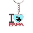 thumbnail image 1 of Happiness Club 5 Poker Keychain Metal Keyring Holder Love PAPA Father, 1 of 3