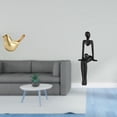 thumbnail image 2 of Figura De Pájaro Dorado, Estatua De Animal Moderna, Pensador Abstracto, Escultura De Resina Para El Hogar, La Oficina, La Estantería, La Repisa De La Sala De Estar, Regalos De Inauguración, 2 of 8