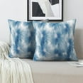 thumbnail image 2 of LALILO Throw Pillow Covers Indigo Blue Tie Dye Ink Japanese Modern Cushion Cover 18" x 18", 2 Pack, 2 of 6
