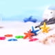 thumbnail image 3 of 10pcs Coloridas Estrellas De Resina Artesanía Bricolaje Decoración Del Jardín Azul l Sharpla Decoración micro del paisaje, 3 of 8