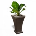 thumbnail image 2 of Mayne Bordeaux 16" x 16" x 18" Square Espresso Self-Watering Polyethylene Planter, 2 of 7