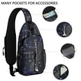thumbnail image 3 of Science Lover Sling Backpack, Scientific Formula Crossbody Daypack, Educational Gift Bag for Classroom and Laboratory, 3 of 6