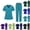 #01 Turquoise, variant on Scrubs Set for Women, Classic V-Neck Short Sleeve Stretch Top & Cargo Pants Yoga Waistband, Nurse Uniform with Multi Pockets, #01 Dark Purple, S