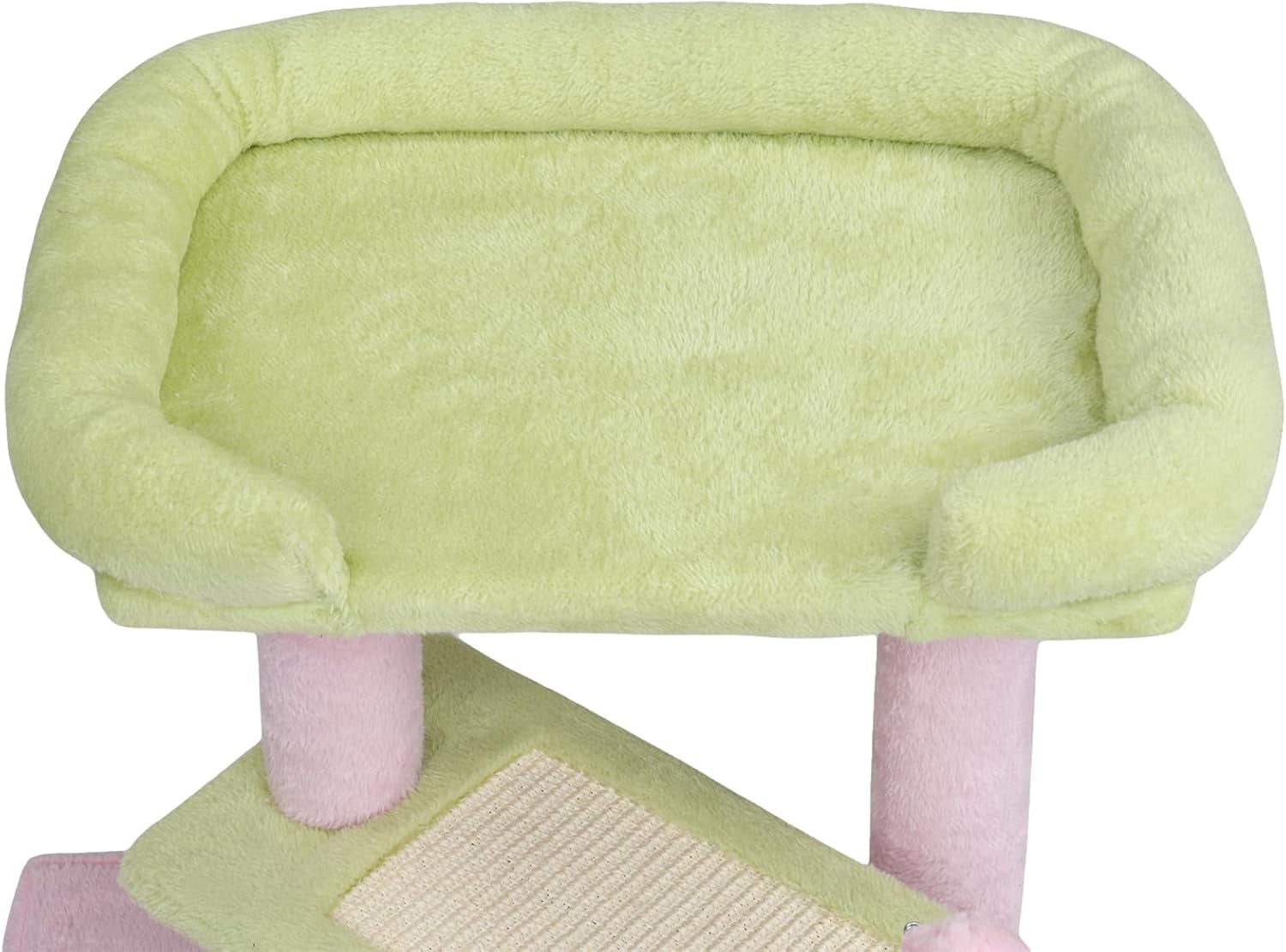 VINGLI Cat Tree, 27 inch Small Cat Tower with Scratching Post and Pad, Cat Condo for Indoor Kittens Padded Top Bed, Cats Indoor Activity Center