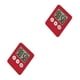 thumbnail image 3 of sweethay Temporizador de cocina, LCD grande, Digital, multicolor, temporizadores de cocina, resistencia al desgaste, alta precisión, accesorios Rojo 2Conjunto, 3 of 6