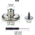 thumbnail image 2 of EcoNesxp 17mm Seamless No-Nail Removable Metal Jeans Button Replacement Repair Combination Threaded Rivets and Screwdriver Set 15mm Seamless No-Nail Removable Metal Jeans Button Replacement Repair Co, 2 of 5