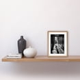 thumbnail image 2 of Walking Through the Alley Black and White Photo Artwork Framed Wall Art Print 9X7 Inch, 2 of 5