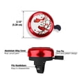 thumbnail image 3 of WIRESTER Bicycle Bell Aluminum Alloy Mini Bike Bell With Ring Horn Accessories for Adults Men Women Kids Girls and Boys - Red Cardinal Birds, 3 of 7