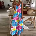 thumbnail image 3 of Flamingo Pattern Sleeveless Dress for Women Clothing Female Women's Summer Skirt, 3 of 7