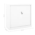 thumbnail image 4 of vidaXL Sliding Door Cabinet White 90x40x90 cm Steel, 4 of 5