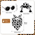 thumbnail image 4 of Porch Goose Cow Print Outfit for 23 Inch Goose Statue, Garden Goose Clothes with Hat, Sunglasses and Bandana, Outdoor Yard Lawn Patio Decor Accessories, 4 of 5