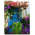 thumbnail image 2 of Outdoor Living and Style Blue and Purple Morning Glory Outdoor Canvas Rectangular Wall Art Decor 40", 2 of 2