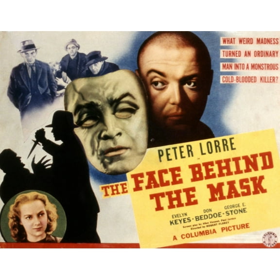 The Face Behind The Mask Peter Lorre Evelyn Keyes 1941 Movie Poster Masterprint (14 x 11)