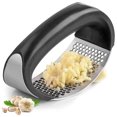 thumbnail image 1 of 1pc Garlic Press Rocker  Stainless Steel Garlic Presser  Garlic Presser  Garlic Chopper  Garlic Crusher Press With Ergonomic Handle  Kitchen Gadgets, 1 of 7