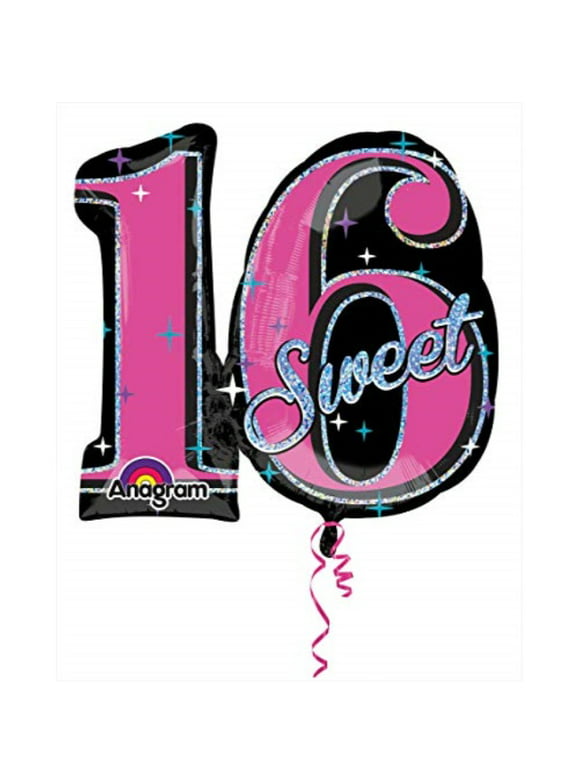 raket attribuut Sandy Sweet 16 Balloons in Sweet 16 - Walmart.com