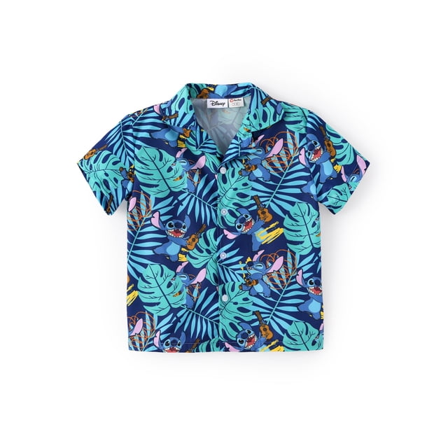 Camisa hawaiana Disney Lilo & Stitch para niños de 6 a 7 años