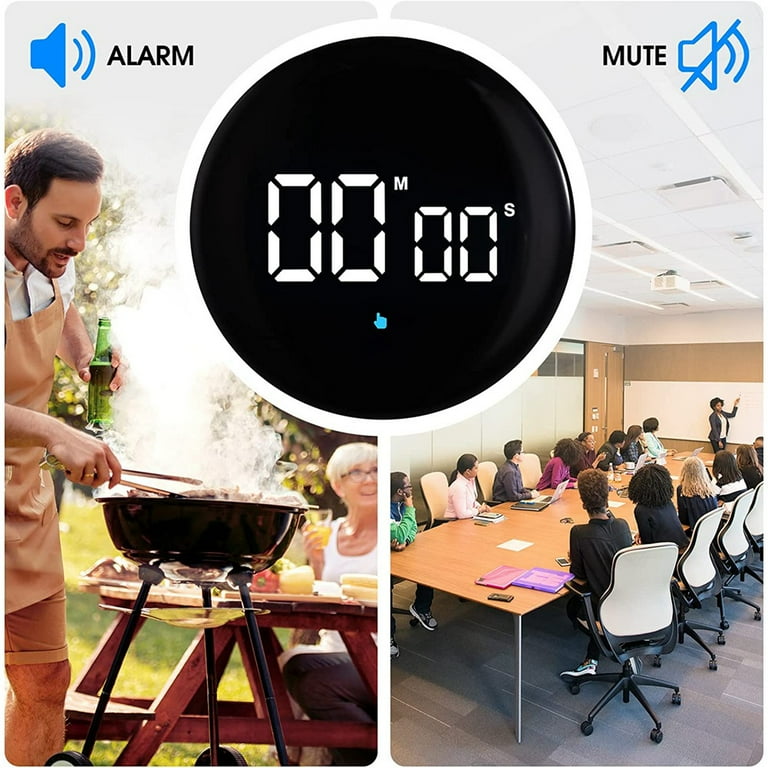 Visual Timer Rechargeable Countdown Timer Clock for Kids Office Meetings  Kitchen