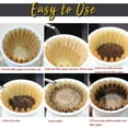 thumbnail image 4 of Coffee filter, natural brown biodegradable basket filter, home office use, coffee filter flowerstyle:style2;, 4 of 7