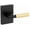 Matte Black / Satin Brass, variant on Kwikset 740PVLRCT-514S Prava Single Cylinder Keyed Entry Lever Set - Black