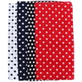 thumbnail image 1 of 4 pañuelos de algodón con estampado de puntos para la cabeza, estilo hip hop, para hombre y mujer (rojo, negro, blanco y azul marino), 1 of 7