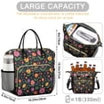 thumbnail image 5 of Pioneer Flower Floral Print Pattern Womens Lunch Box for Work,Insulated Large Lunch Bag,Leakproof Adult Lunch Bag for Work,Beach,Travel,Picnic,Camping, 5 of 6