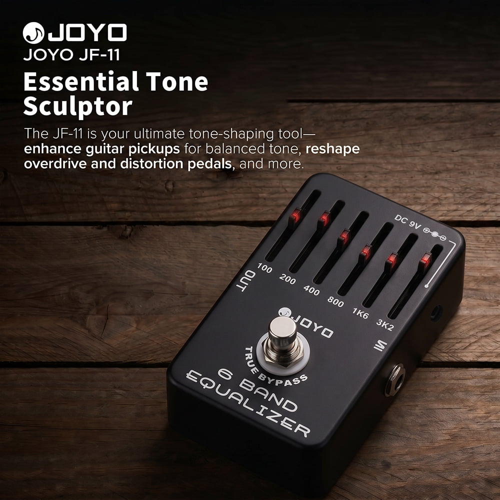 JOYO JF-11 6 Band EQ Pedal Equalizer ±18dB Guitar Effect Pedal