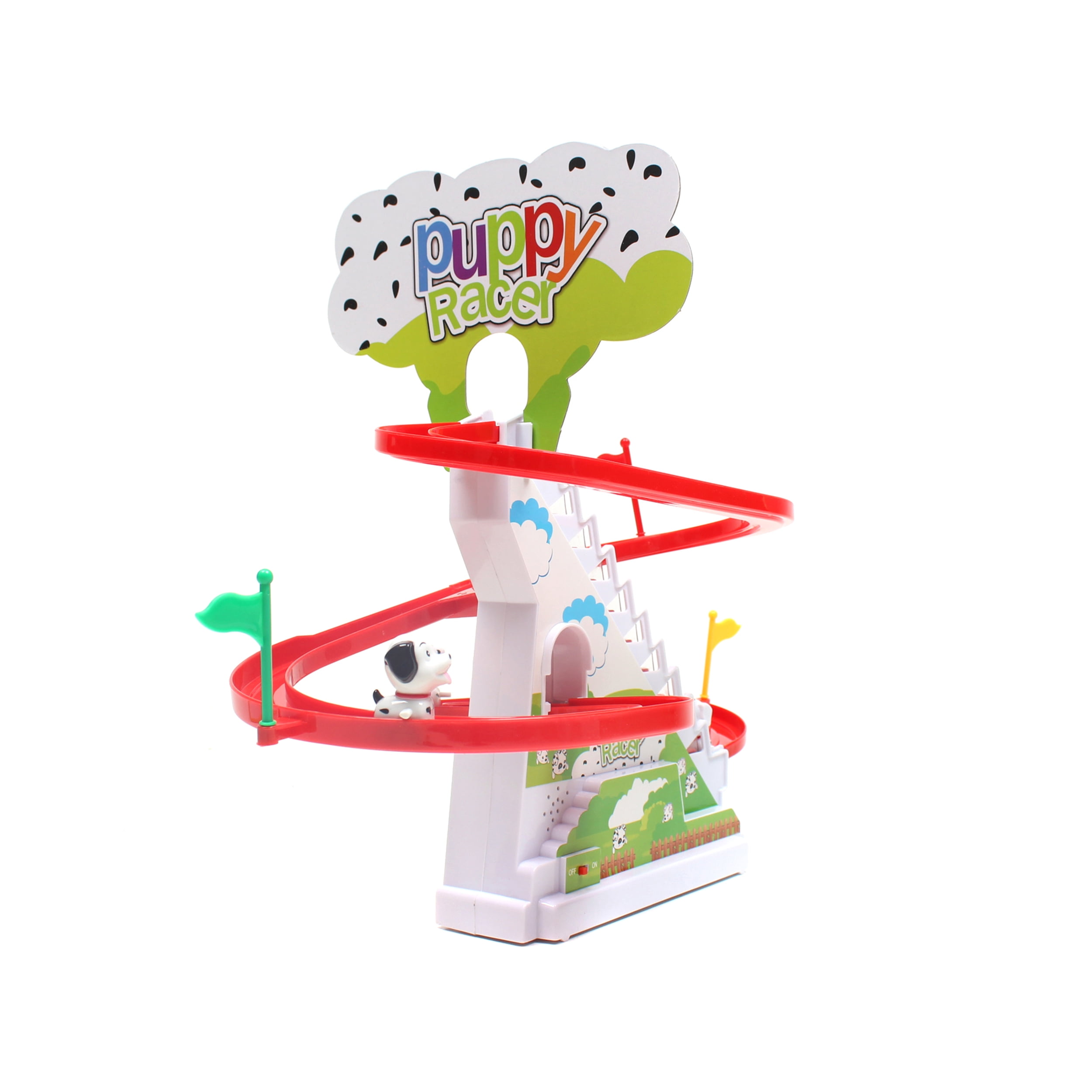 WonderPlay All About Action! Kids Penguin Track Set With Sounds - Red