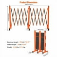 thumbnail image 3 of Industrial Expandable Metal Barricade, Easily Assembled Safety Barrier with Casters, Flexible Mobile Gate, Adjustable Traffic Fence,Retractable Driveway Gate for Traffic Control,Outdoor Fence for Road, 3 of 5