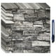 thumbnail image 1 of Paneles de pared 3D despegar y pegar, 30 piezas de papel pintado de ladrillo de espuma para dormitorio, panel de pared de piedra sintética, papel pintado autoadhesivo (ladrillo gris) Unique Bargains paneles de pared 3d, 1 of 7